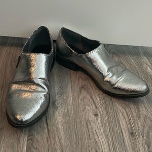 BC silver loafers